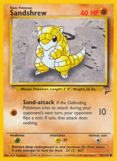Sandshrew Base Set 2 #91
