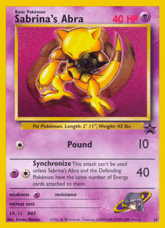 Sabrina's Abra Wizards Black Star Promos #19