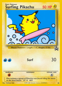 Surfing Pikachu Wizards Black Star Promos #28