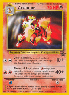 Arcanine Wizards Black Star Promos #6