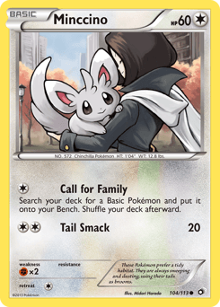 Minccino Legendary Treasures #104