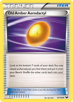 Old Amber Aerodactyl Dark Explorers #97