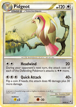 Pidgeot Call of Legends #30