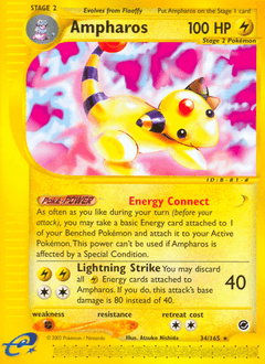 Ampharos Expedition Base Set #34