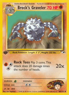 Brock's Graveler Gym Heroes #40