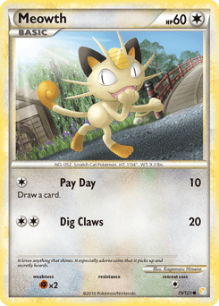 Meowth HeartGold & SoulSilver #75