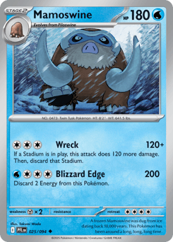 Mamoswine Phantasmal Flames #25