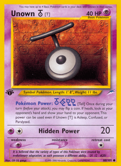 Unown [T] Neo Destiny #88