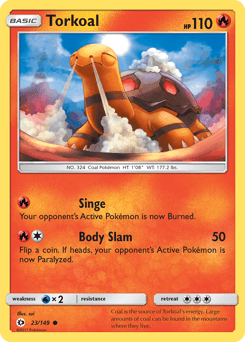 Torkoal Sun & Moon #23