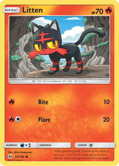 Litten Sun & Moon #24