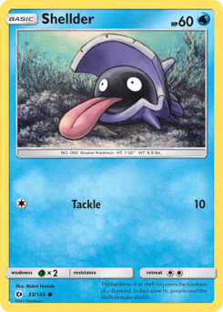 Shellder Sun & Moon #33