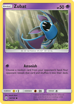 Zubat Sun & Moon #54