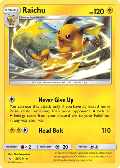Raichu Unbroken Bonds #55