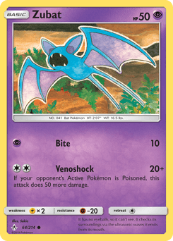 Zubat Unbroken Bonds #64