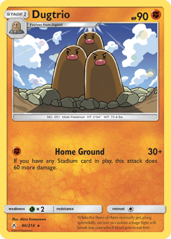 Dugtrio Unbroken Bonds #86