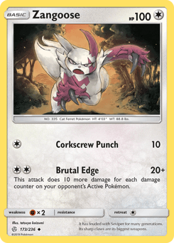 Zangoose Cosmic Eclipse #173