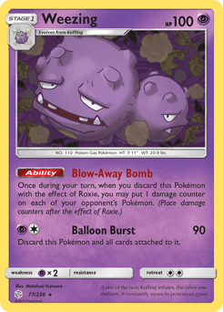 Weezing Cosmic Eclipse #77