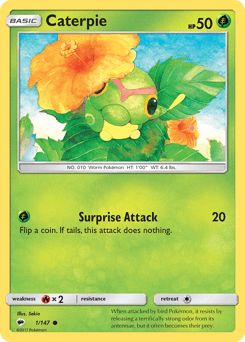 Caterpie Burning Shadows #1