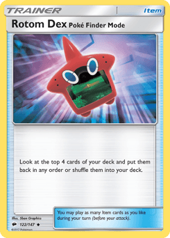 Rotom Dex Poké Finder Mode Burning Shadows #122