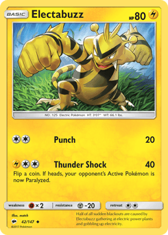 Electabuzz Burning Shadows #42