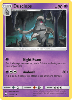Dusclops Burning Shadows #52