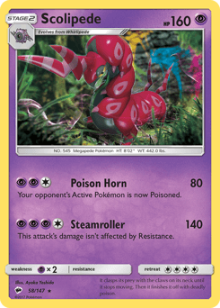 Scolipede Burning Shadows #58