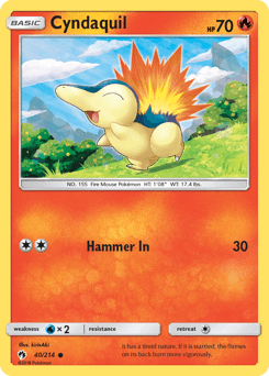 Cyndaquil Lost Thunder #40