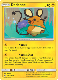 Dedenne Lost Thunder #84