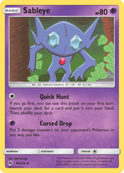 Sableye Lost Thunder #96