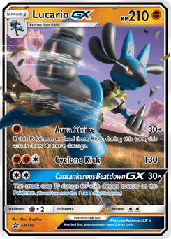 Lucario-GX SM Black Star Promos #SM100