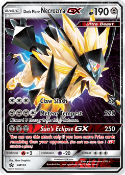 Dusk Mane Necrozma-GX SM Black Star Promos #SM102