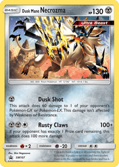 Dusk Mane Necrozma SM Black Star Promos #SM107