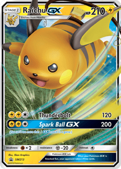 Raichu-GX SM Black Star Promos #SM213
