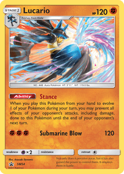 Lucario SM Black Star Promos #SM54