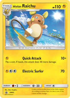 Alolan Raichu SM Black Star Promos #SM65