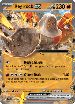 Regirock ex Destined Rivals #101