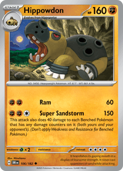 Hippowdon Destined Rivals #106