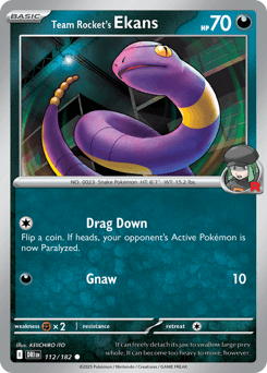 Team Rocket's Ekans Destined Rivals #112