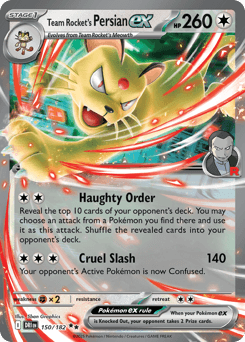 Team Rocket's Persian ex Destined Rivals #150
