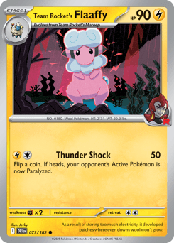 Team Rocket's Flaaffy Destined Rivals #73