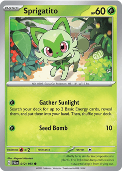 Sprigatito Paldea Evolved #12