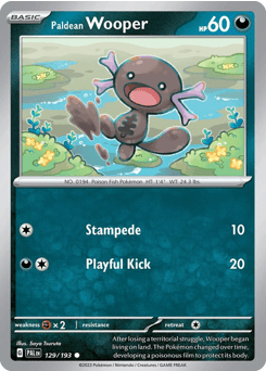 Paldean Wooper Paldea Evolved #129