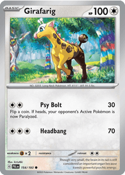 Girafarig Paldea Evolved #154
