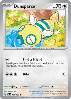 Dunsparce Paldea Evolved #156