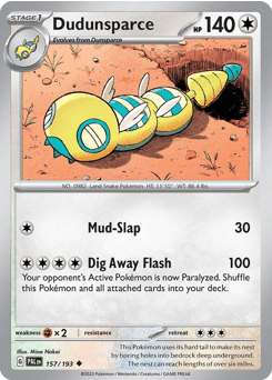 Dudunsparce Paldea Evolved #157