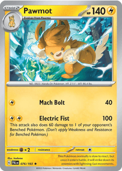 Pawmot Paldea Evolved #76