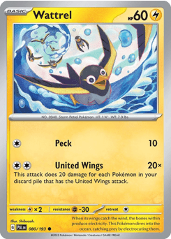 Wattrel Paldea Evolved #80