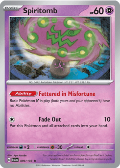 Spiritomb Paldea Evolved #89
