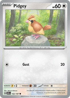 Pidgey Obsidian Flames #162