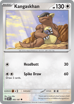 Kangaskhan Obsidian Flames #165